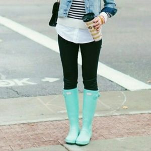 Mint/ Tiffany Blue Hunter Rain Boots